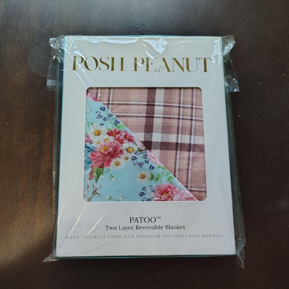 Posh Peanut Patoo 2 Layer Reversible Blanket- New in Box